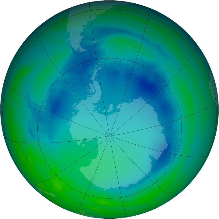 Ozone Map 2000-07-29